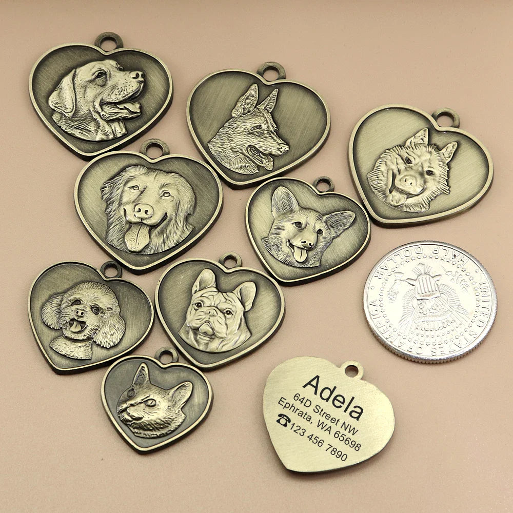 Personalized Dog ID Tag - Bring Your Lost Pet Home Safely - VYBE