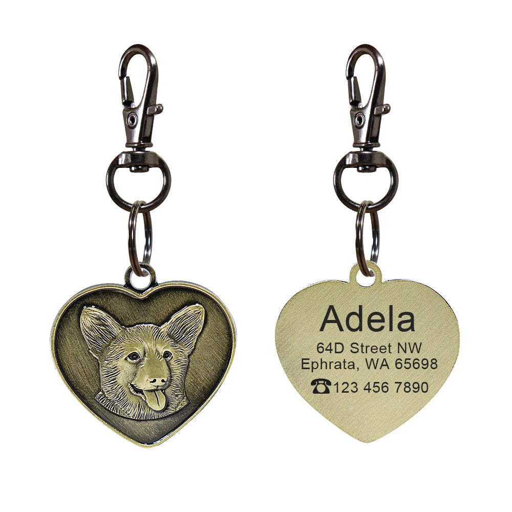 Personalized Dog ID Tag - Bring Your Lost Pet Home Safely - VYBE
