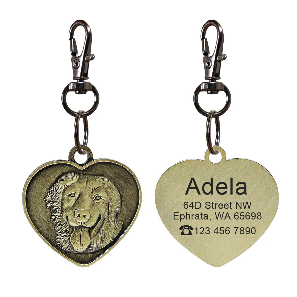 Personalized Dog ID Tag - Bring Your Lost Pet Home Safely - VYBE