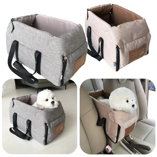 Dog Car Seat Bed & Portable Carrier for Small Pets - VYBE