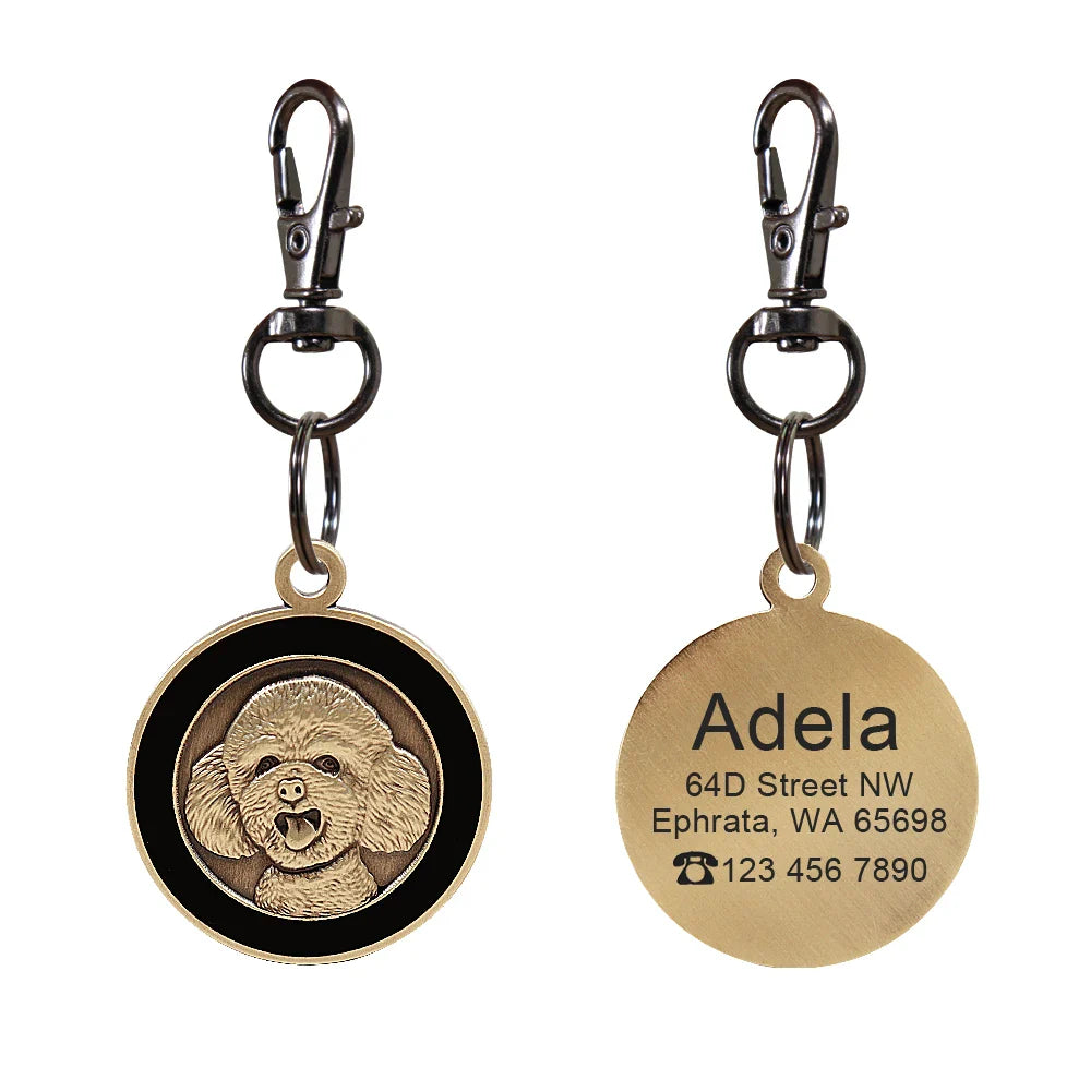 Personalized Dog ID Tag - Bring Your Lost Pet Home Safely - VYBE