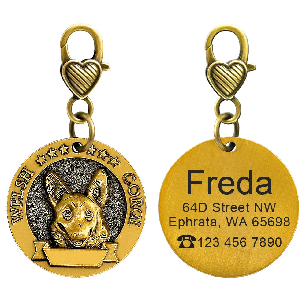 Personalized Dog ID Tag - Bring Your Lost Pet Home Safely - VYBE
