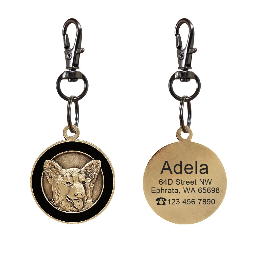 Personalized Dog ID Tag - Bring Your Lost Pet Home Safely - VYBE