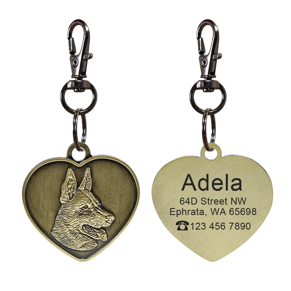 Personalized Dog ID Tag - Bring Your Lost Pet Home Safely - VYBE