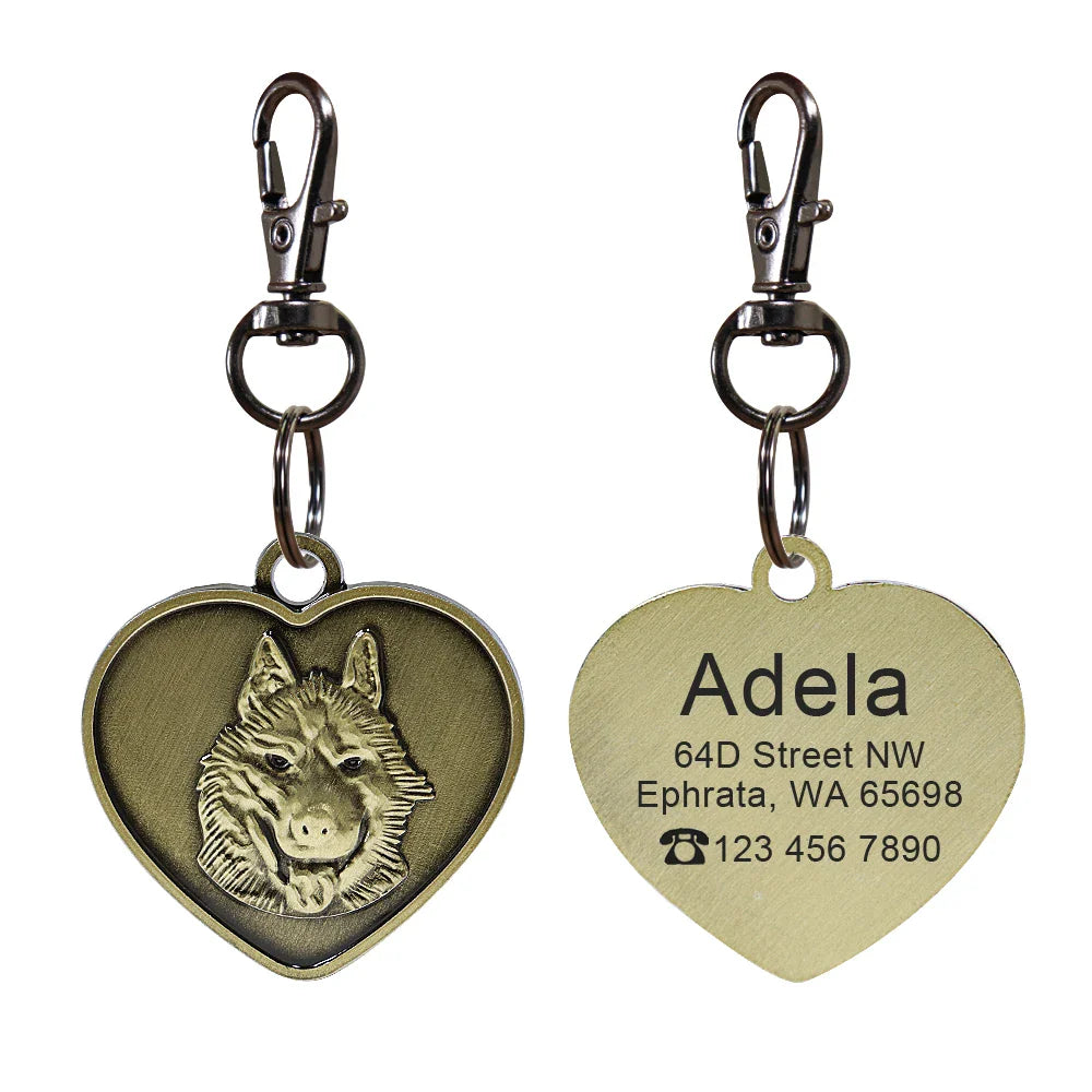 Personalized Dog ID Tag - Bring Your Lost Pet Home Safely - VYBE