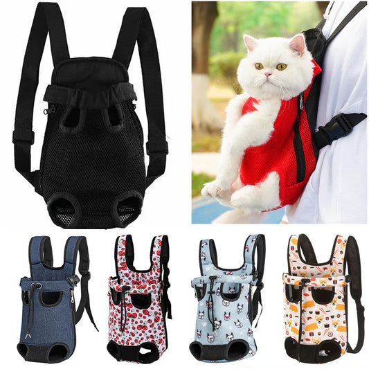 Adjustable Pet Backpack Carrier for Cats & Small Dogs - VYBE