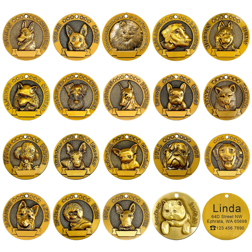 Personalized Dog ID Tag - Bring Your Lost Pet Home Safely - VYBE