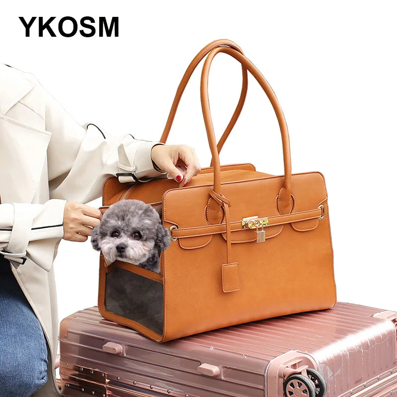 Premium Leather Pet Carrier - VYBE