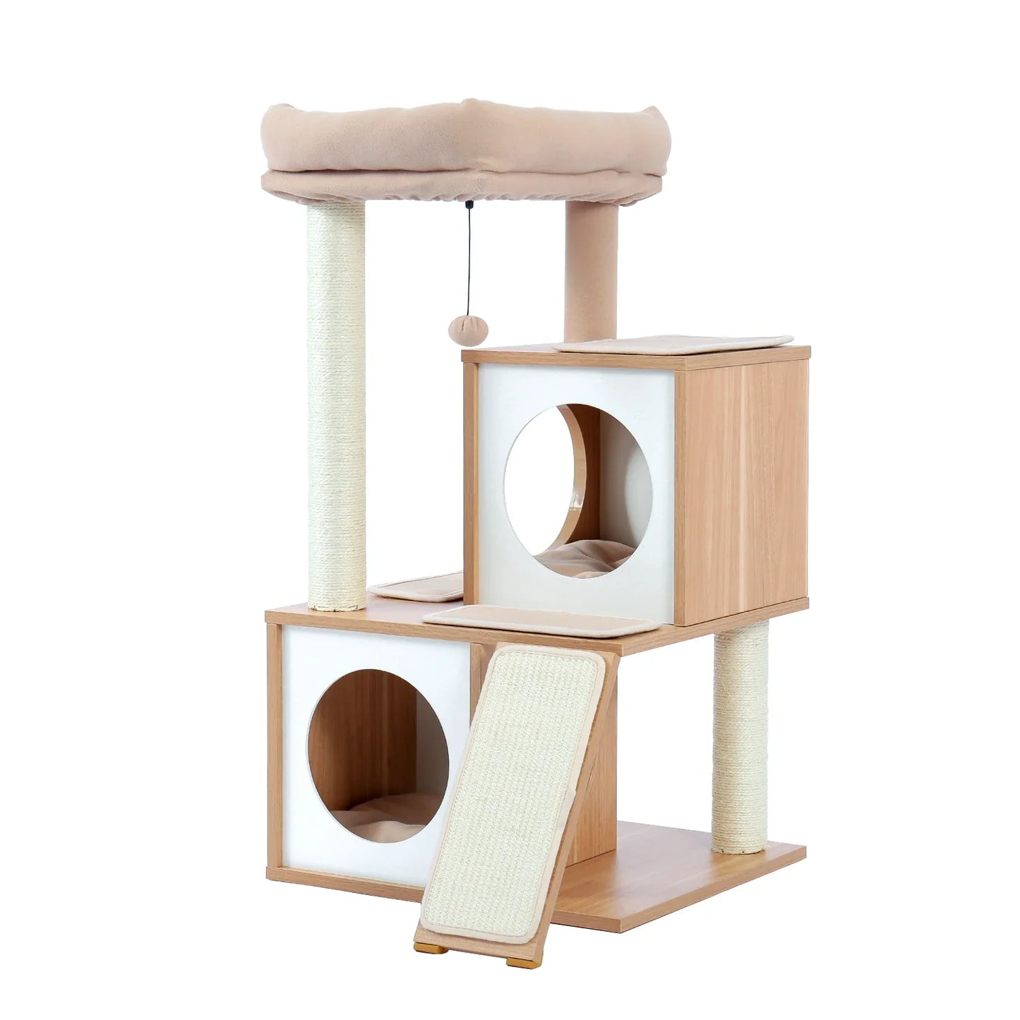 Natural Wooden Cat Tower - VYBE