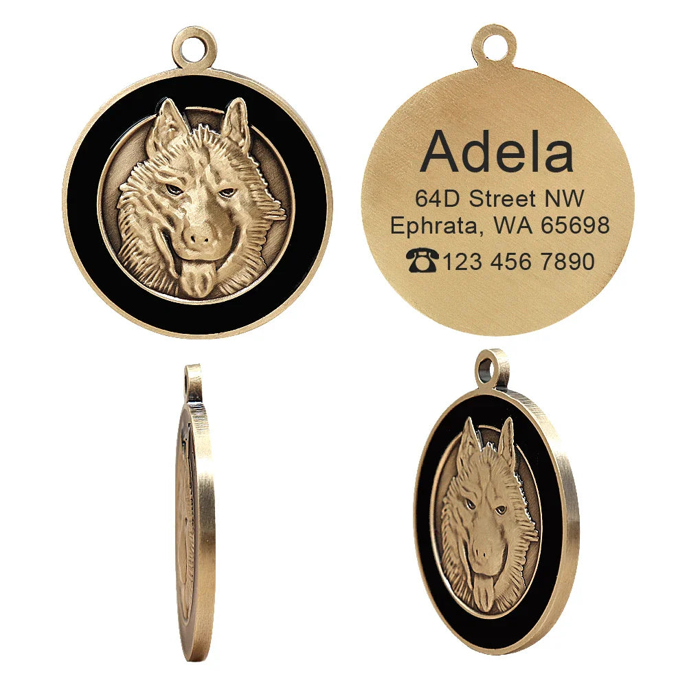 Personalized Dog ID Tag - Bring Your Lost Pet Home Safely - VYBE