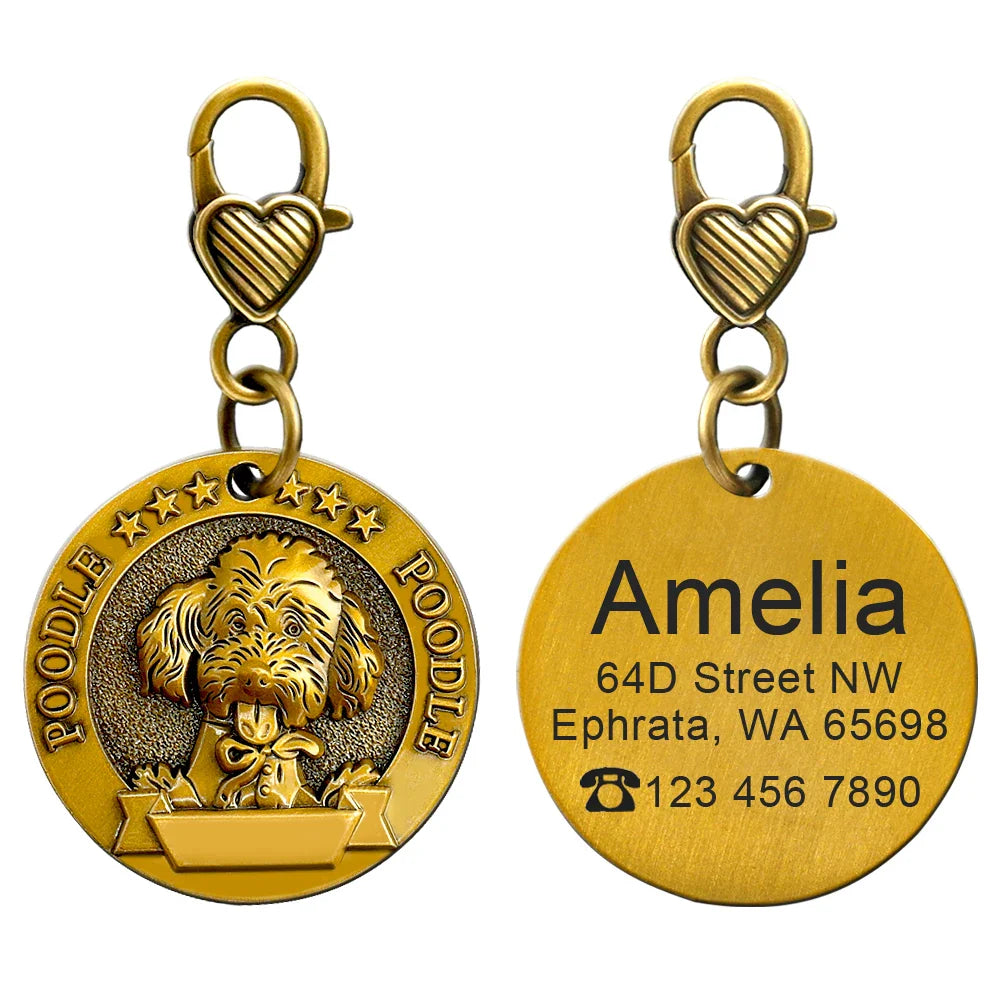 Personalized Dog ID Tag - Bring Your Lost Pet Home Safely - VYBE