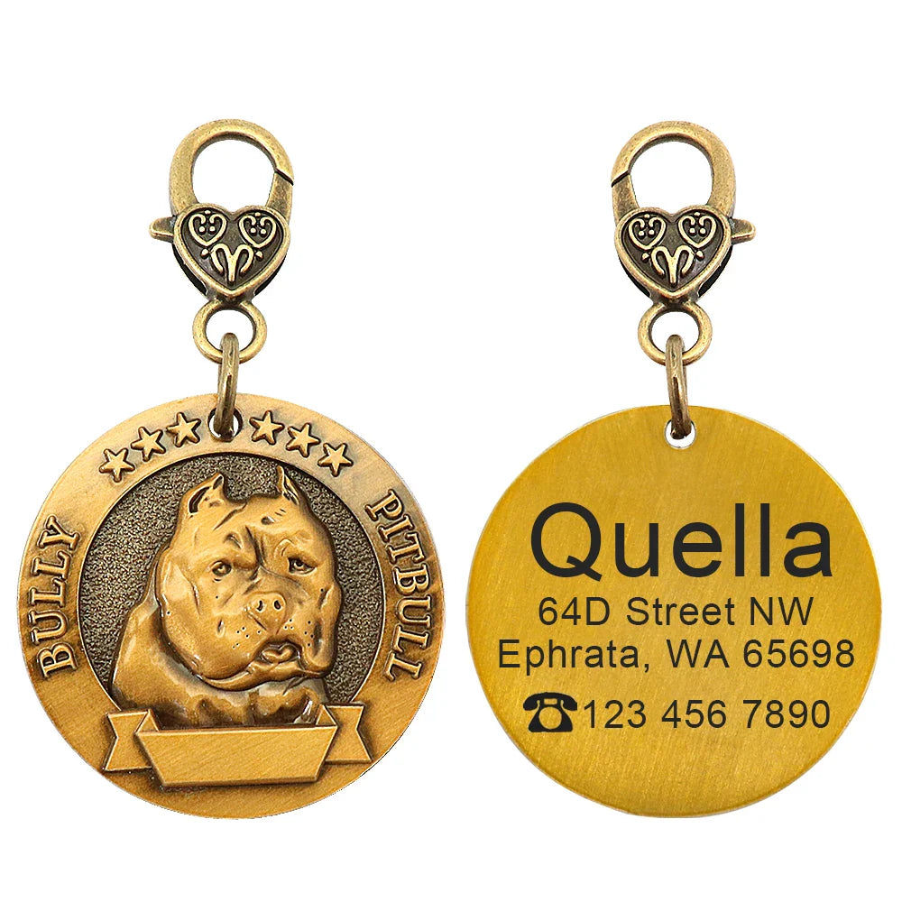 Personalized Dog ID Tag - Bring Your Lost Pet Home Safely - VYBE