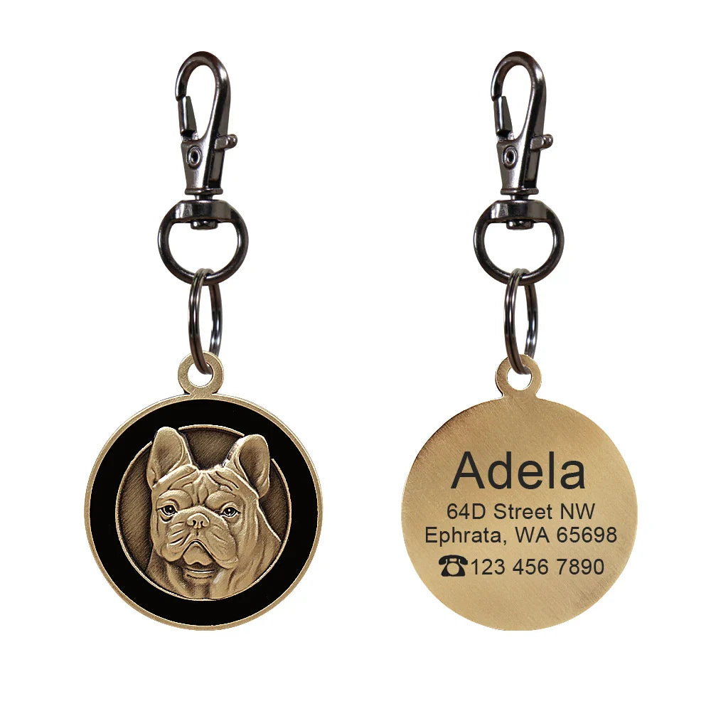 Personalized Dog ID Tag - Bring Your Lost Pet Home Safely - VYBE