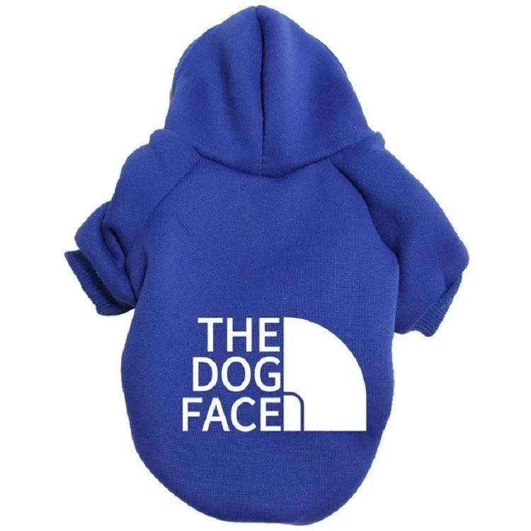 Dog Face Print Hoodie - Winter Jacket for Large Dogs - VYBE