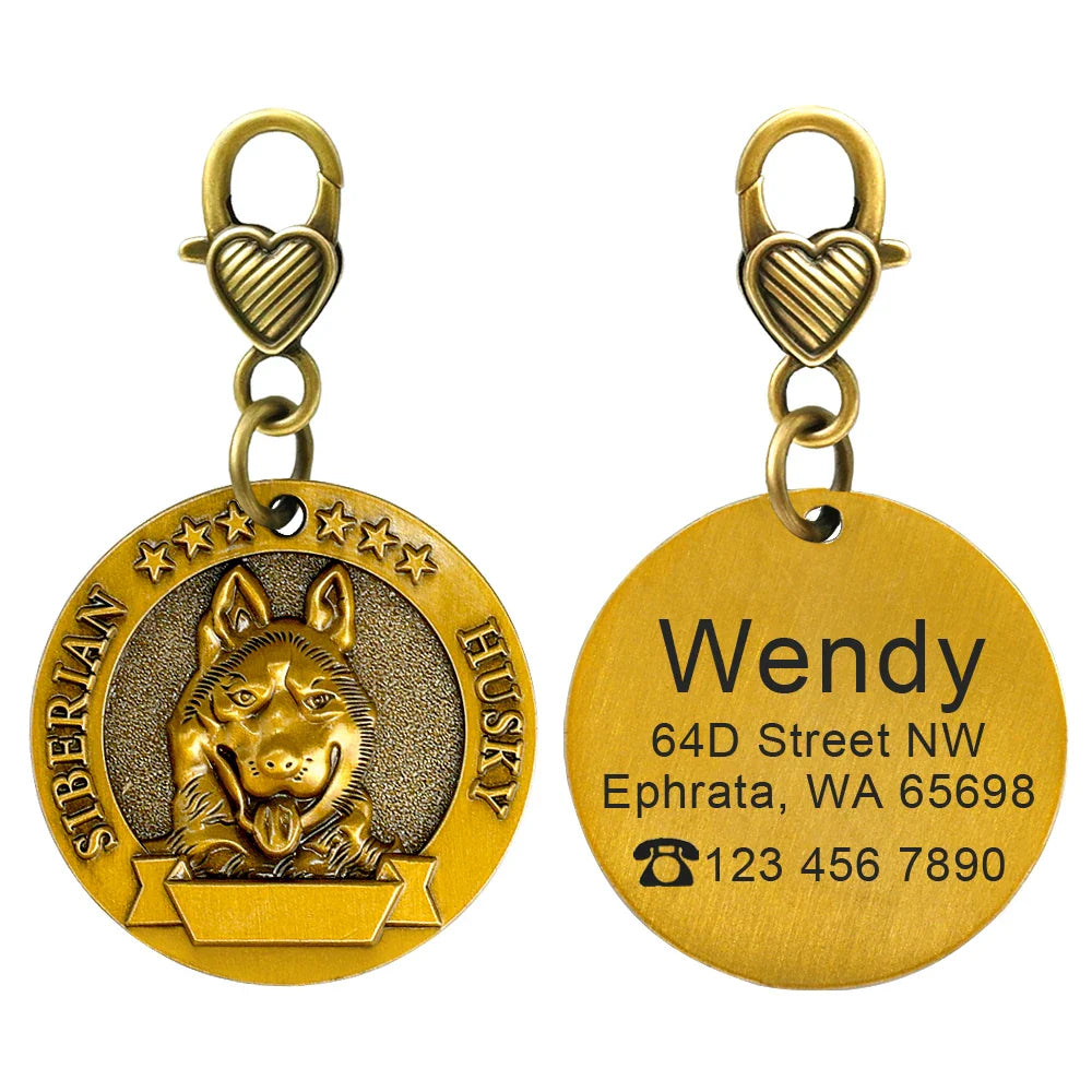 Personalized Dog ID Tag - Bring Your Lost Pet Home Safely - VYBE