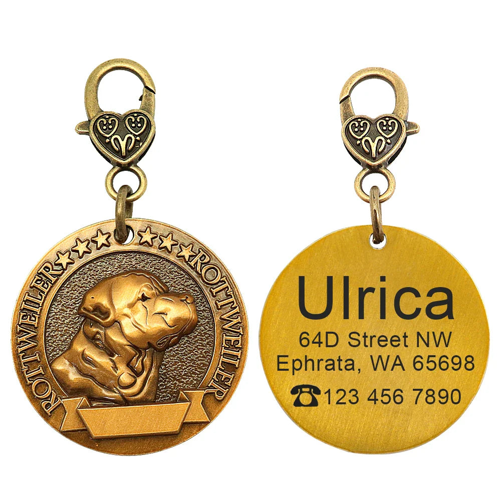 Personalized Dog ID Tag - Bring Your Lost Pet Home Safely - VYBE