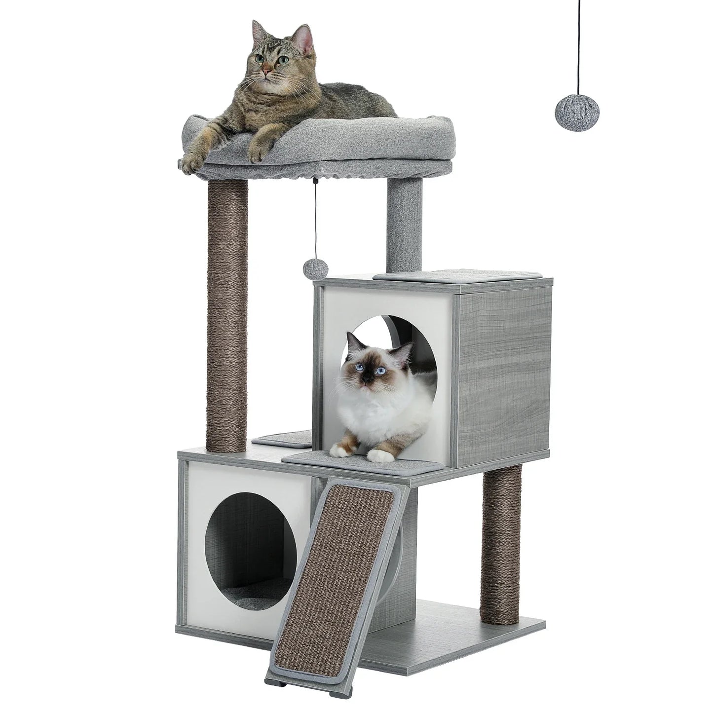 Natural Wooden Cat Tower - VYBE