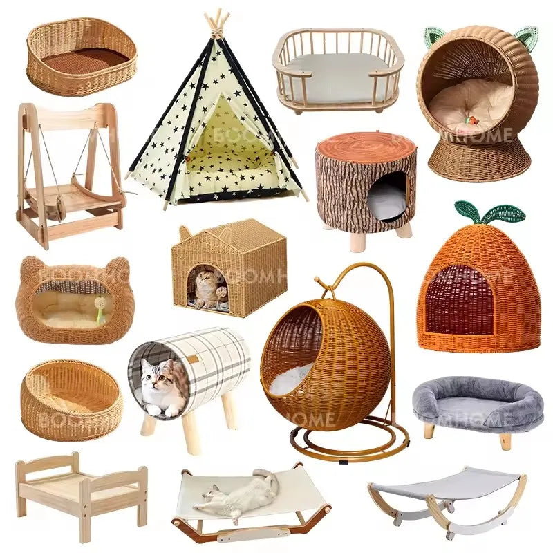 Wooden Two-Door Dog Cage - Luxury Solid Wood Pet Furniture - VYBE