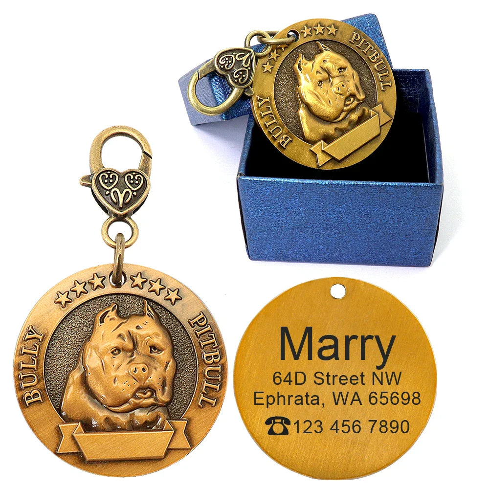 Personalized Dog ID Tag - Bring Your Lost Pet Home Safely - VYBE