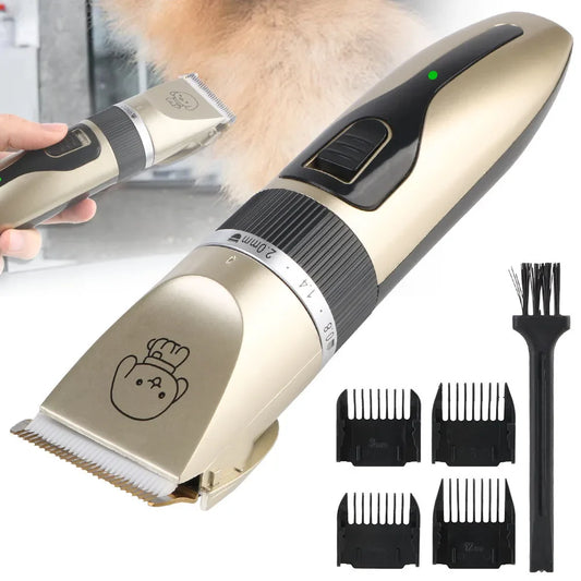 Pet Hair Clipper Grooming Trimmer Set – Professional Cordless Clippers - VYBE