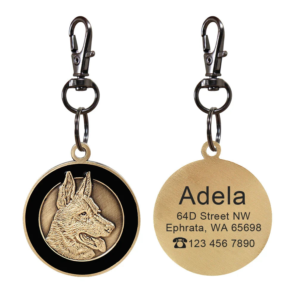 Personalized Dog ID Tag - Bring Your Lost Pet Home Safely - VYBE
