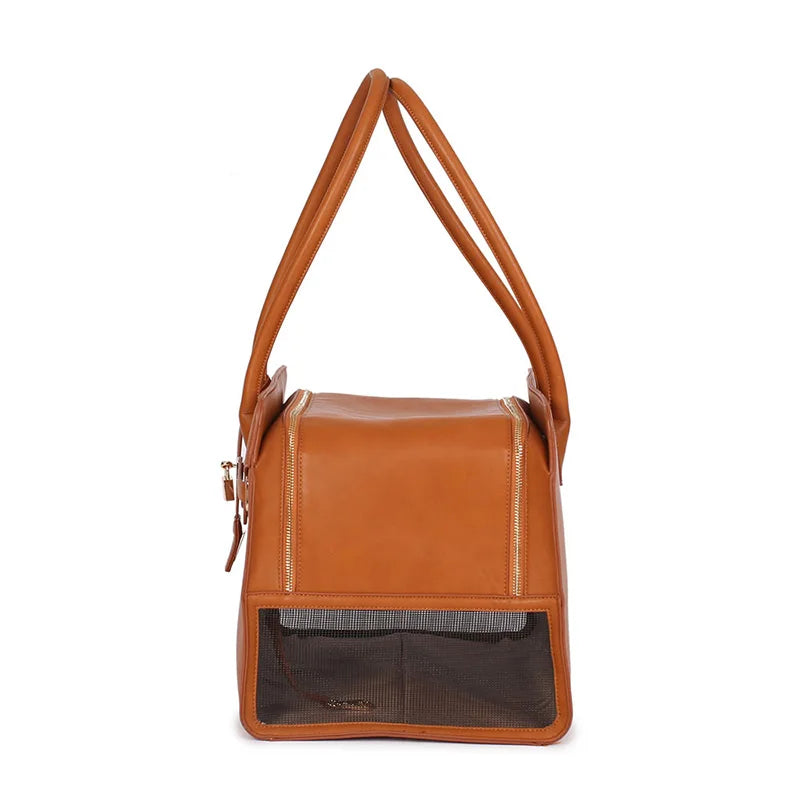 Premium Leather Pet Carrier - VYBE