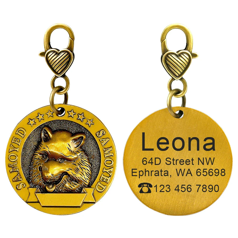 Personalized Dog ID Tag - Bring Your Lost Pet Home Safely - VYBE