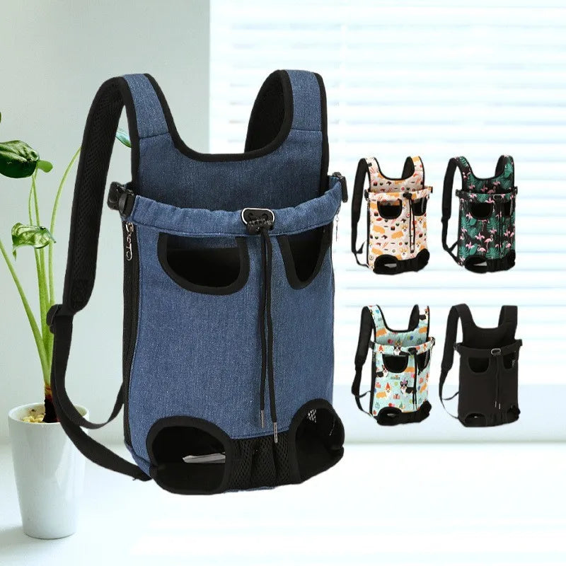 Adjustable Pet Backpack Carrier for Cats & Small Dogs - VYBE