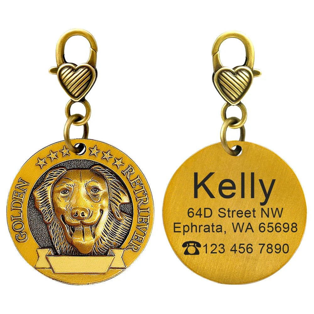 Personalized Dog ID Tag - Bring Your Lost Pet Home Safely - VYBE