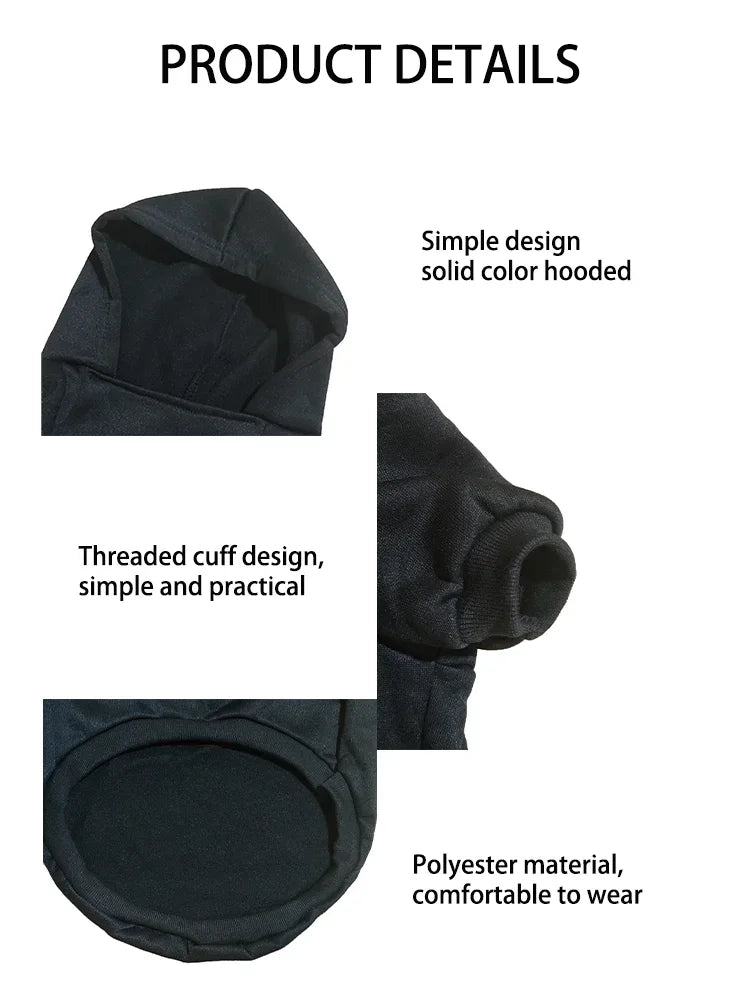 Dog Face Print Hoodie - Winter Jacket for Large Dogs - VYBE