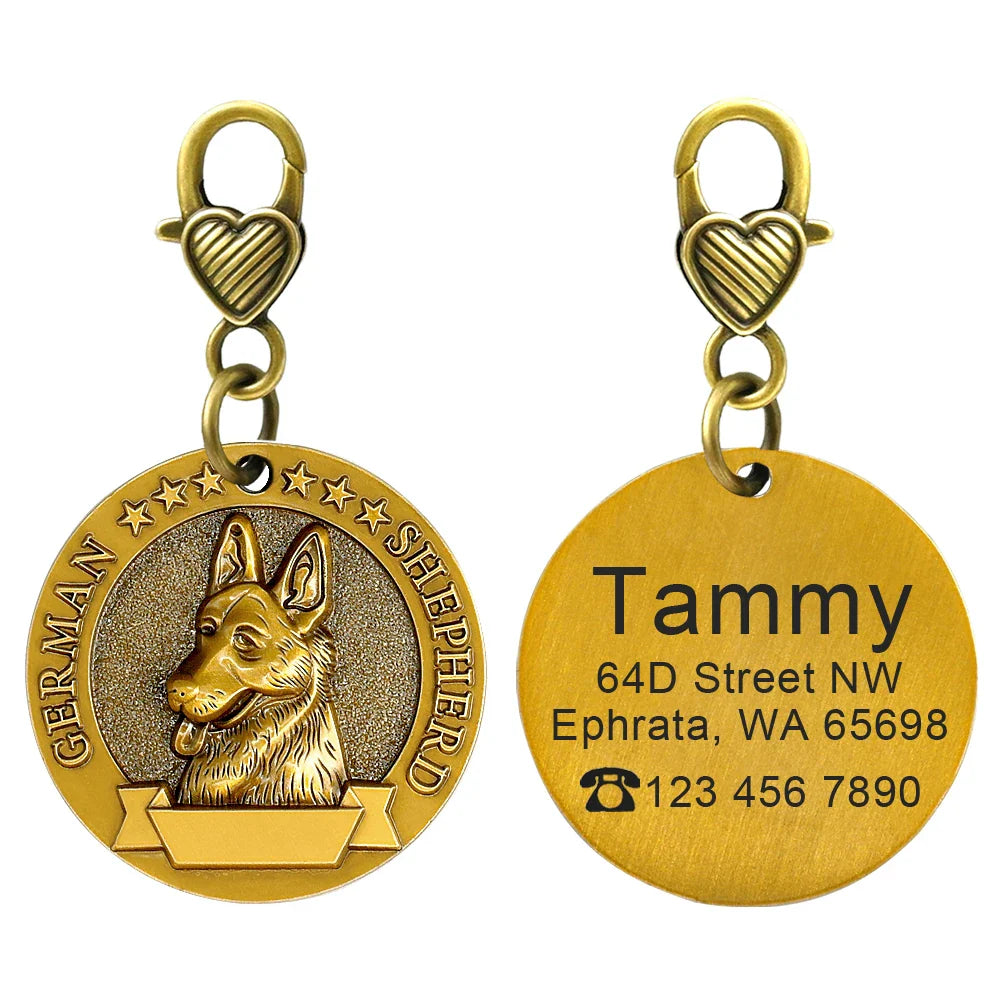 Personalized Dog ID Tag - Bring Your Lost Pet Home Safely - VYBE
