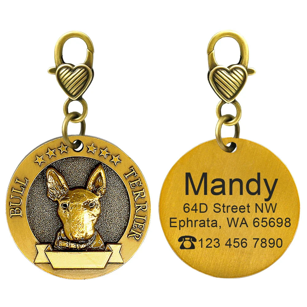 Personalized Dog ID Tag - Bring Your Lost Pet Home Safely - VYBE