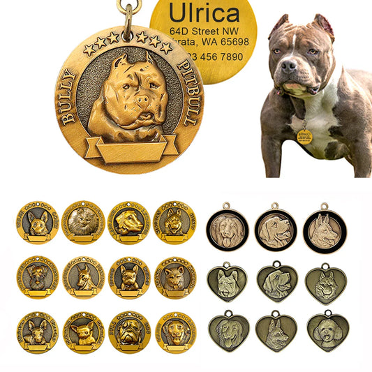 Personalized Dog ID Tag - Bring Your Lost Pet Home Safely - VYBE
