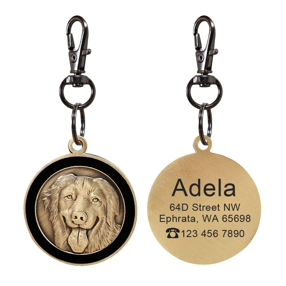 Personalized Dog ID Tag - Bring Your Lost Pet Home Safely - VYBE