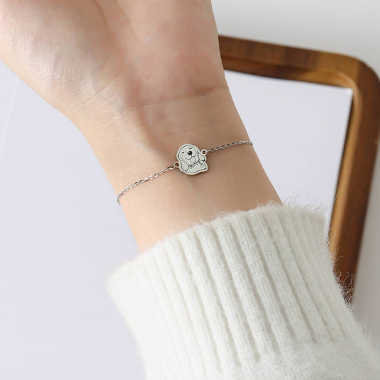 925 silver custom design bracelet cat dog pet commemorative new pet photos to picture production - VYBE