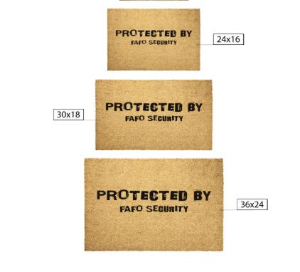 FAFO Security Door Mat - VYBE Shop