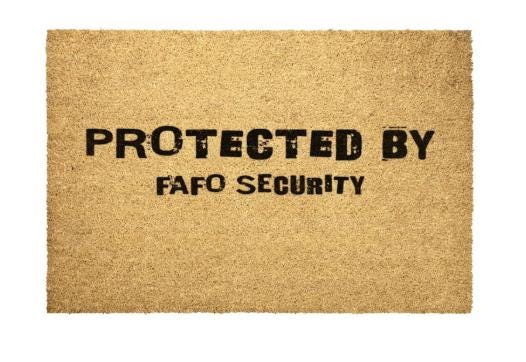 FAFO Security Door Mat - VYBE Shop