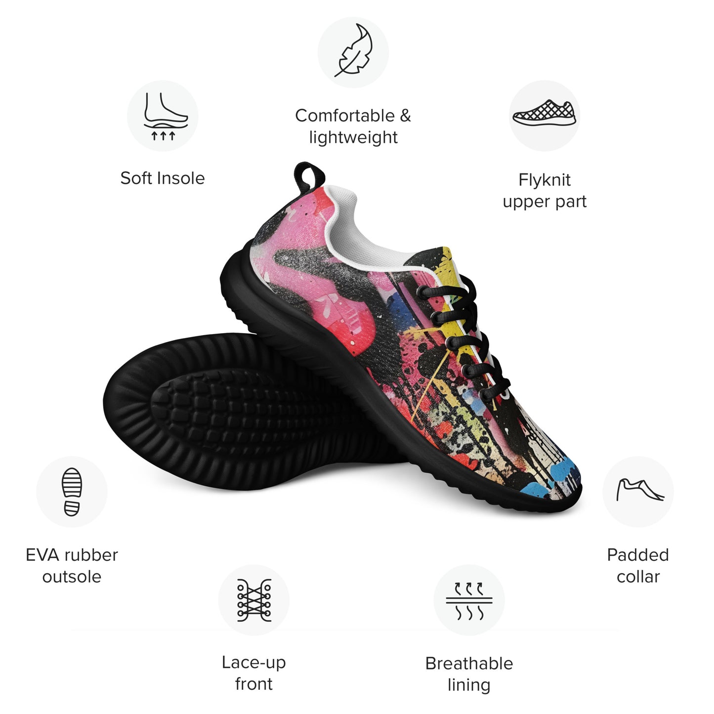 Men’s Graffiti Athletic Shoes - VYBE