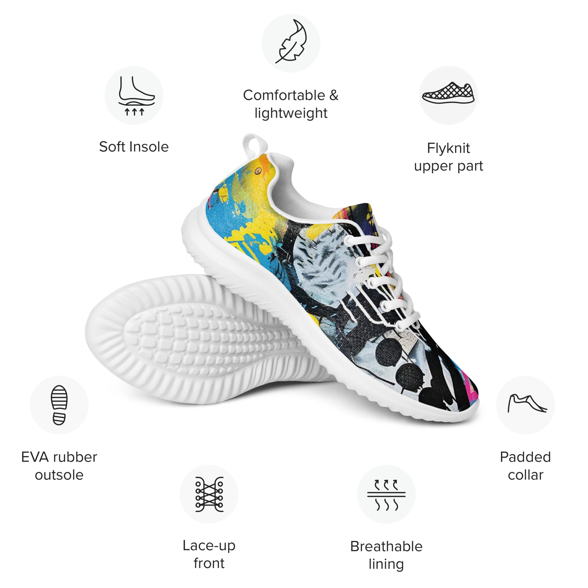 Men’s Graffiti Style athletic shoes - VYBE