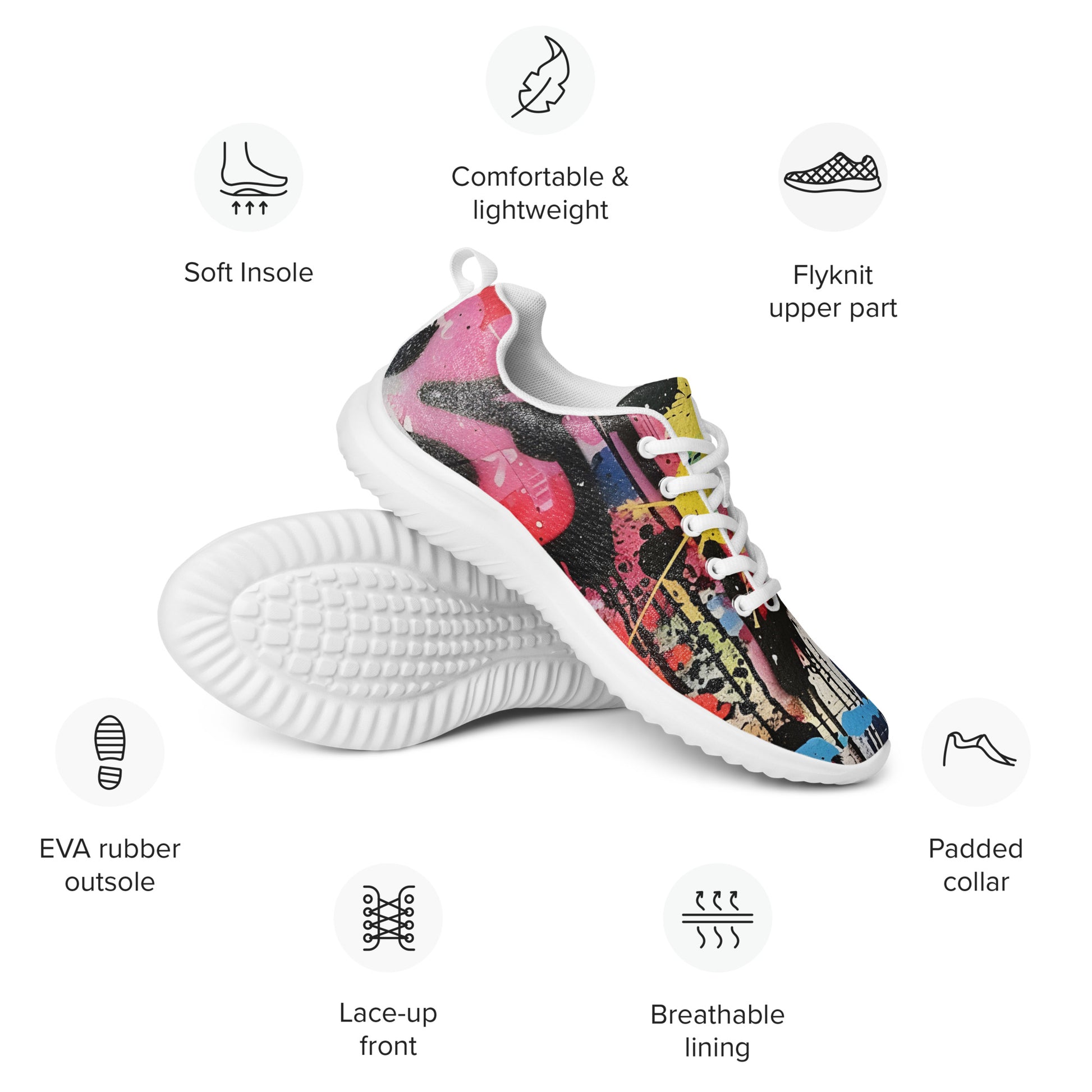 Men’s Graffiti Athletic Shoes - VYBE