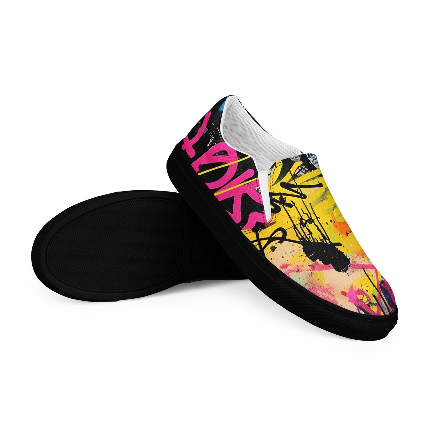 Men’s Graffiti slip-on canvas shoes - VYBE