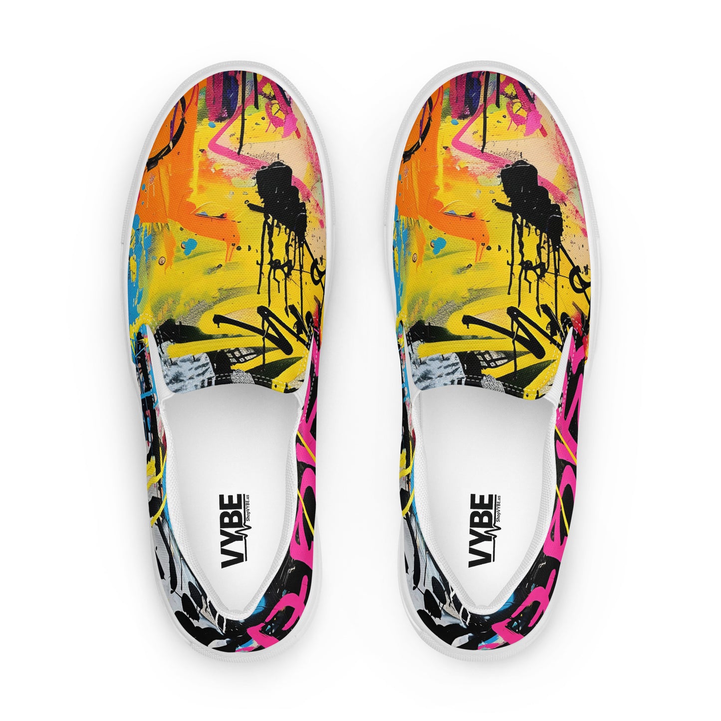 Men’s Graffiti slip-on canvas shoes - VYBE