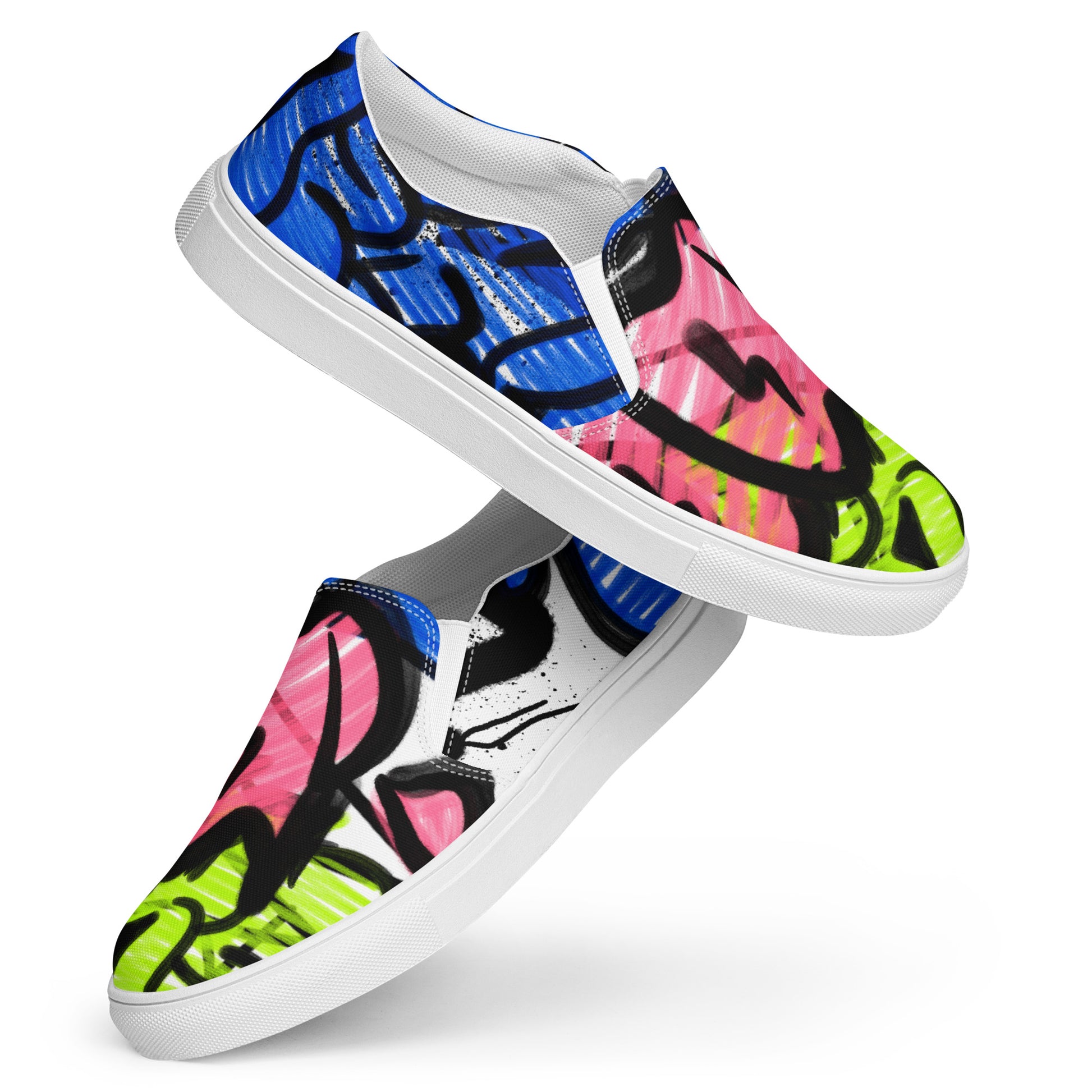 Men’s Graffiti slip-on canvas shoes - VYBE