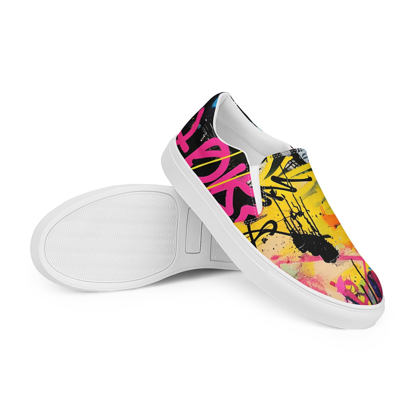Men’s Graffiti slip-on canvas shoes - VYBE