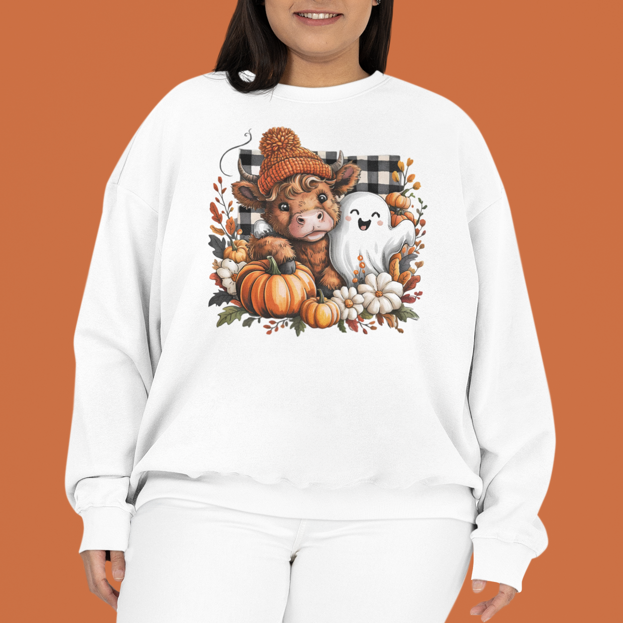 Cute Harvest Cow Sweatshirt - VYBE