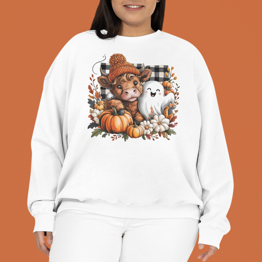 Cute Harvest Cow Sweatshirt - VYBE