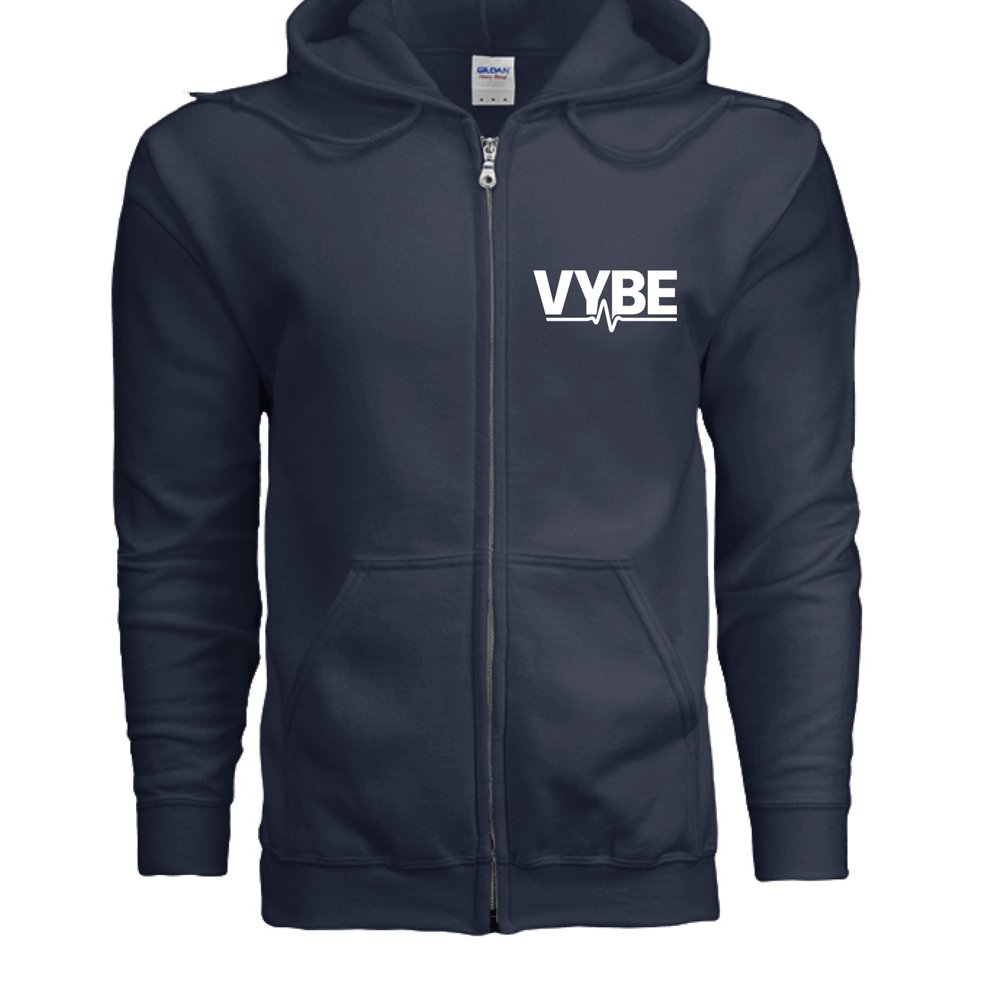 VYBE Zip Hoodie Dark - VYBE Shop