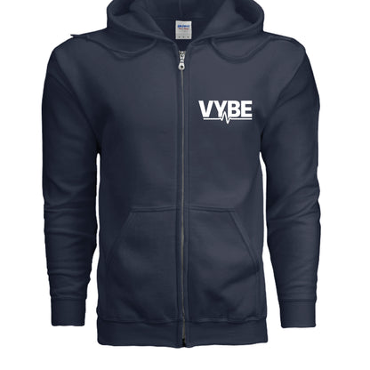 VYBE Zip Hoodie Dark - VYBE Shop