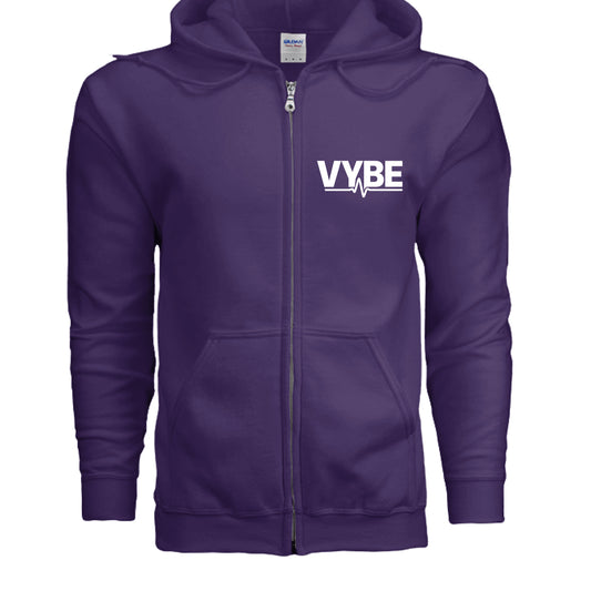 VYBE Zip Hoodie Dark - VYBE Shop
