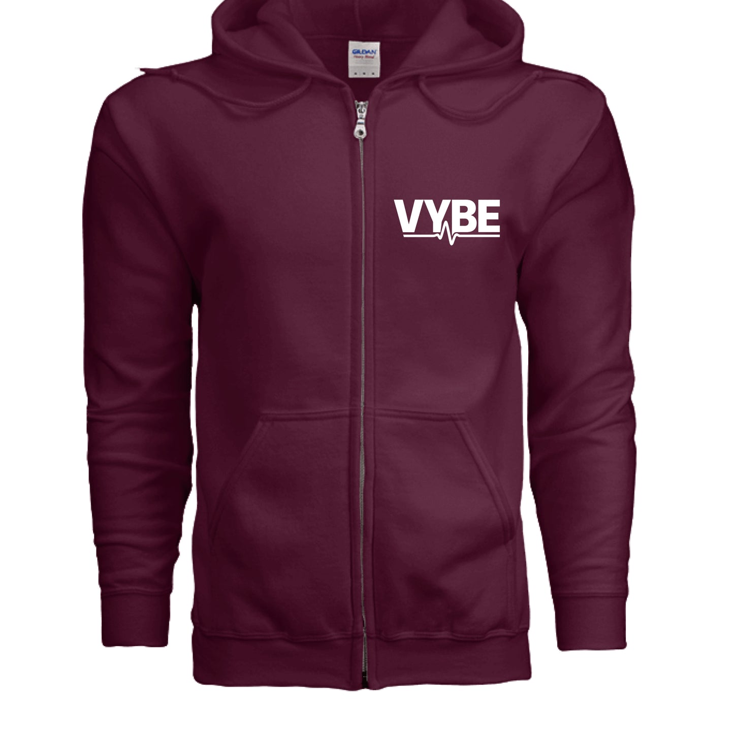 VYBE Zip Hoodie Dark - VYBE Shop